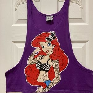 Tattooed “Ariel” tank, NWOT